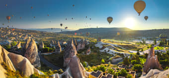 Watch the hot air balloons in Cappadocia