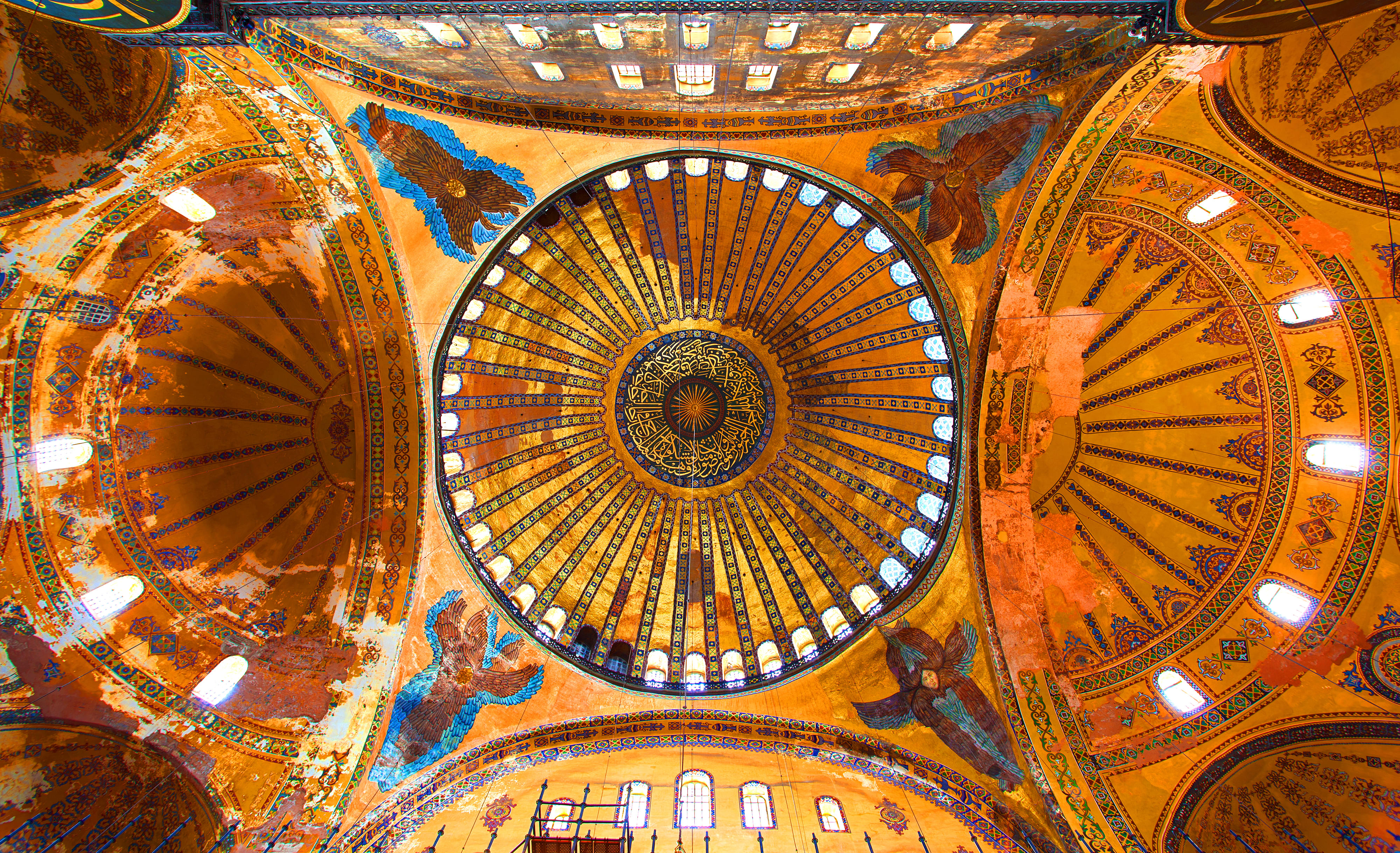 Dome inside Hagia Sophia