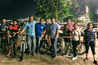 Take midnight cycling tour with a professional guide