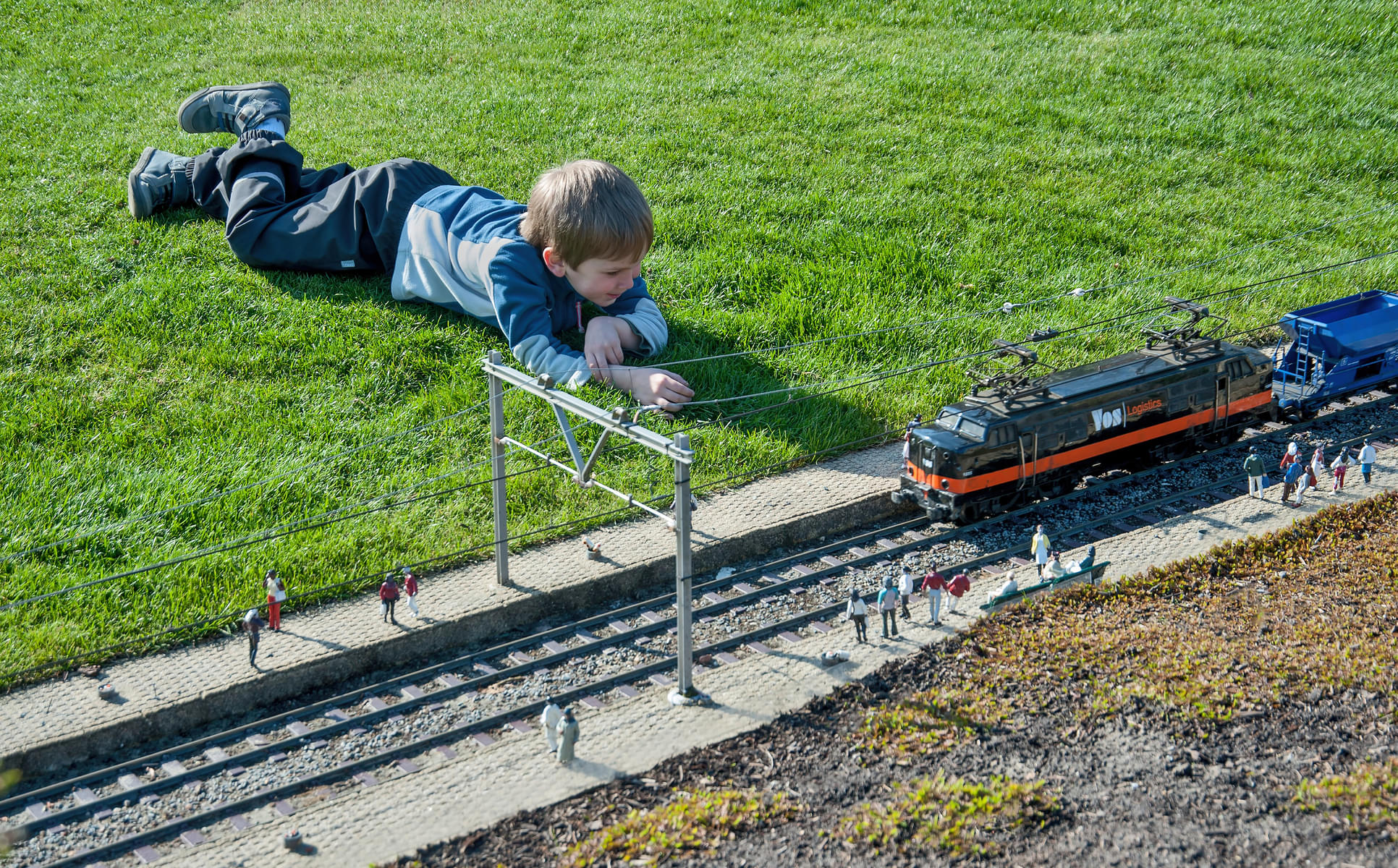 Have fun as you watch the miniature trains go by 