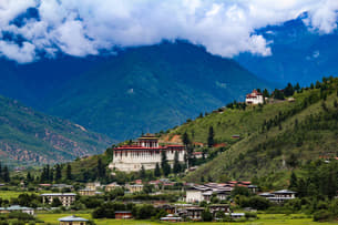 Marvel at the stunning views of Rinpung Dzong, Bhutan