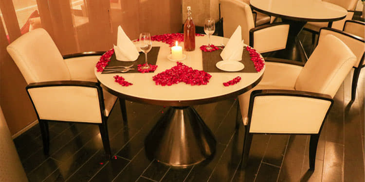 A Romantic Indoor Dining Experience Image
