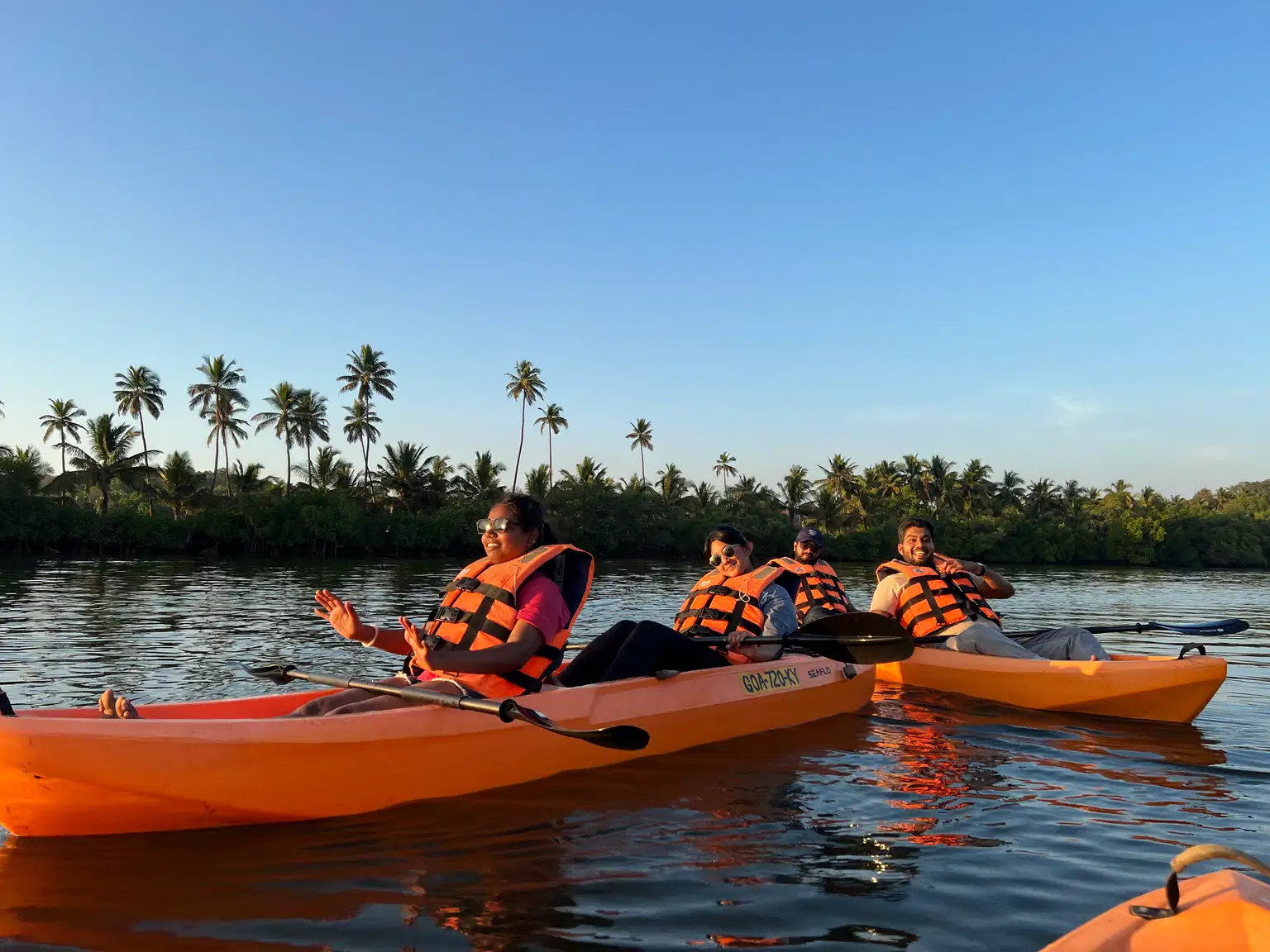 Kayaking at a Private Island in Goa