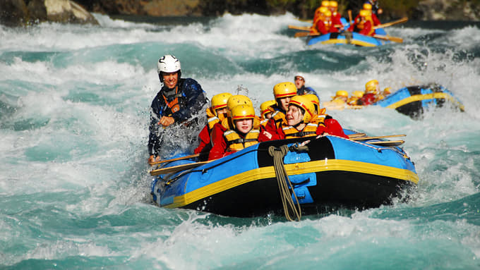 White water river rafting in Dubare, Coorg