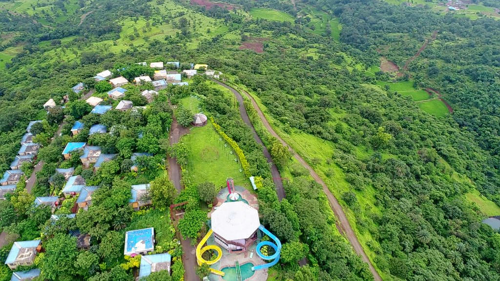 Aerial view of the resort