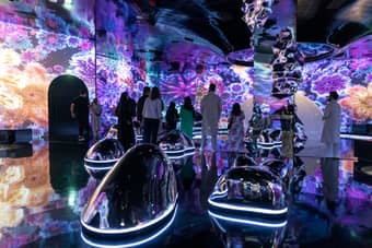 Visitors exploring AYA exhibits