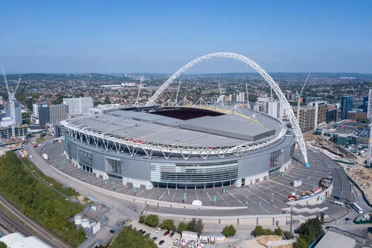 Exterior view of Wembley Stadium