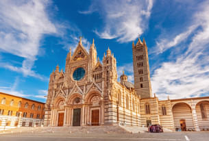 The Italy's most important Roman-Gothic building,the Cathedral of Siena