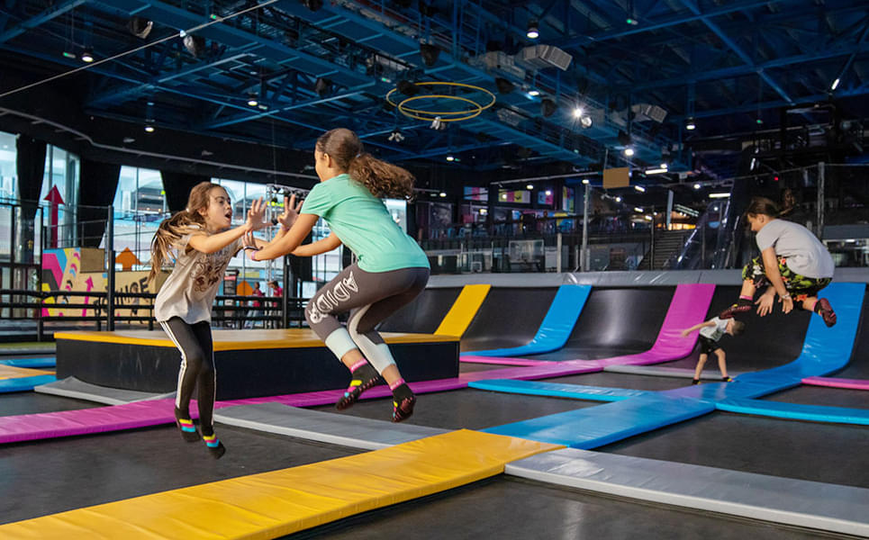 Experience the excitement of trampolining and obstacle courses all in one place