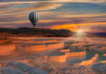 Visit the famous Natural wonders of Pamukkale
