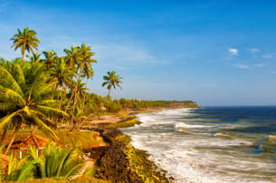 Stunning view of the Varkala Cliff