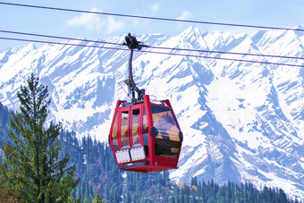 Book Manali Ropeway and enjoy a cable ride in Solang Valley