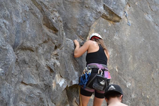 Rock Climbing at Kyoto Konpira Yama