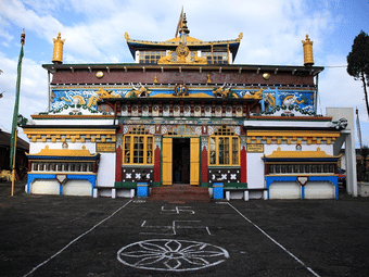 The colorful Ghoom Monastery of Darjeeling 