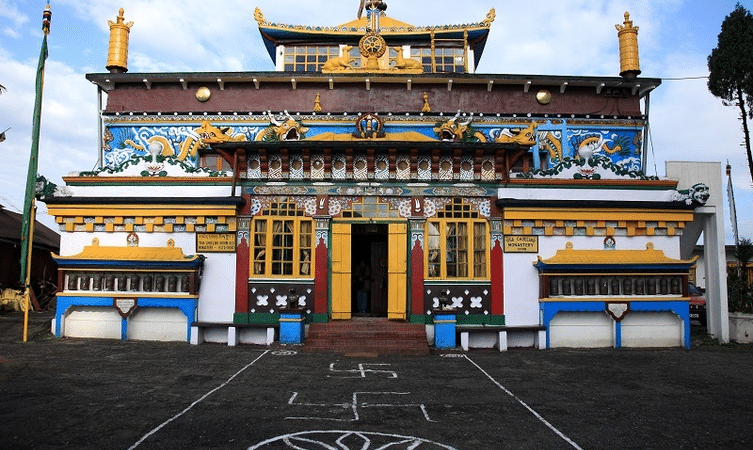The colorful Ghoom Monastery of Darjeeling 