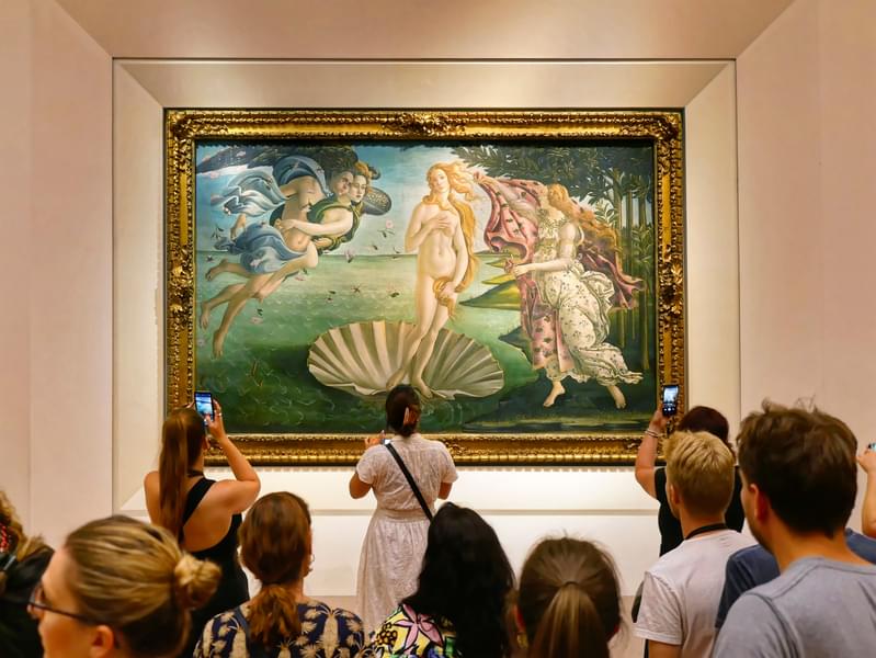 Take a look of the famous Birth of Venus painting by Leonardo Da Vinci