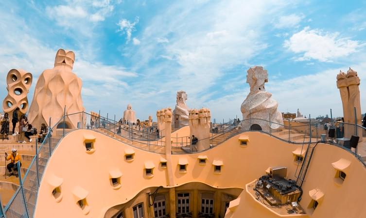 Step into a surreal world of architectural wonders at Casa Mila