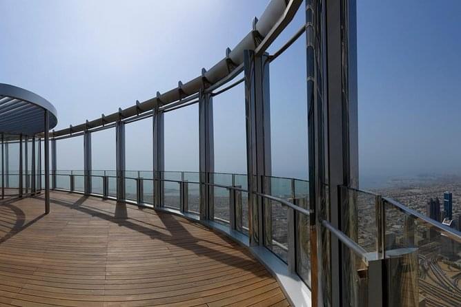 Open-air observation desk at 124th floor of Burj Khalifa
