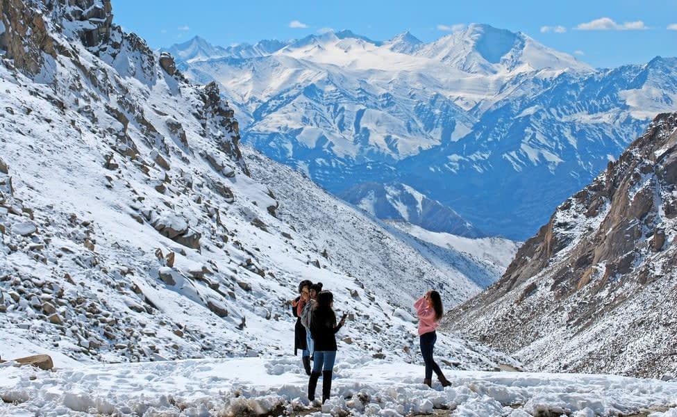 Visit Khardungla Pass, an ideal location for capturing picture-perfect moments