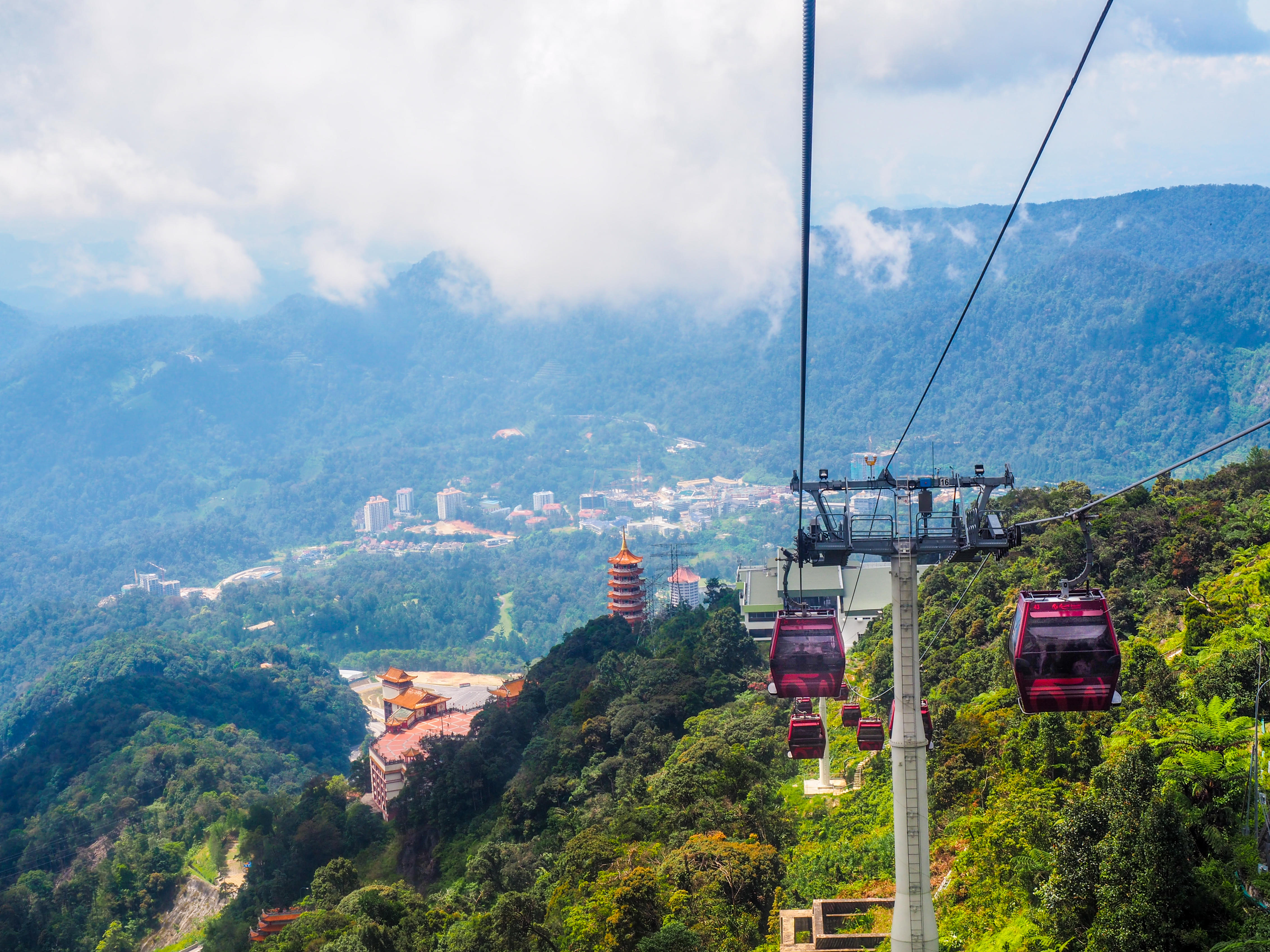 Cable car to Genting Highland, Malaysia