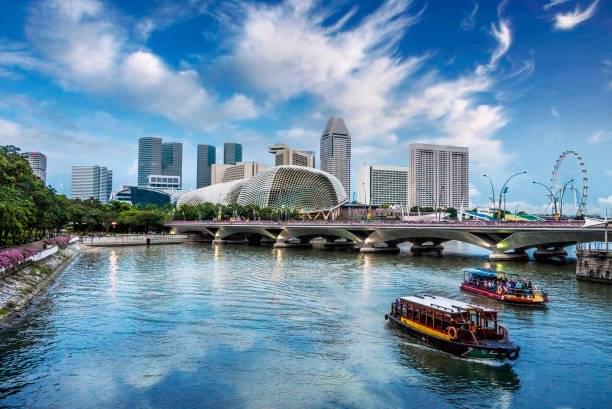 Boat Quay At Singapore