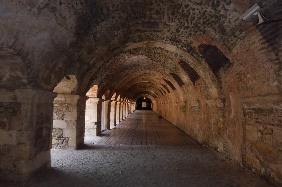 Walk through the underground corridor built during the reign of Emperor Nero