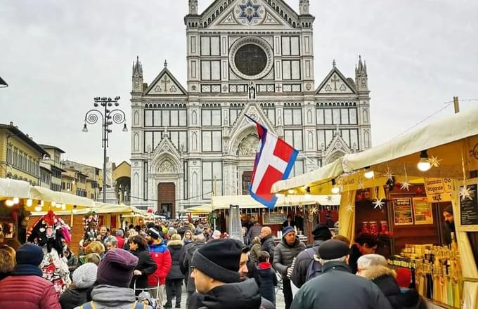 Christmas Market In Piazza Santa Croce