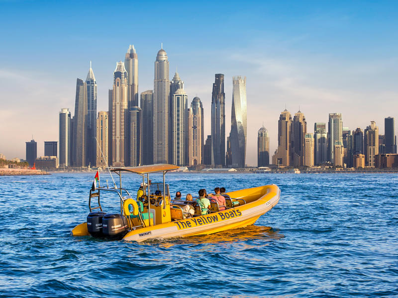 Boat Ride Tour To Dubai Marina, Palm Jumeirah And Burj Al Arab