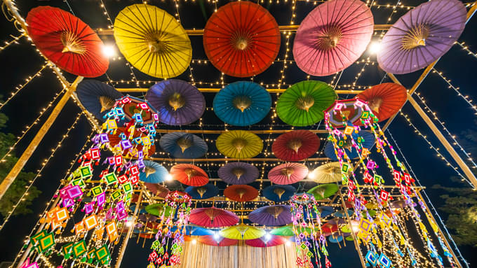 Umbrella Tunnel In Dubai Miracle Garden