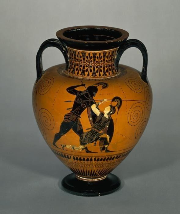 Achilles defeating Penthesilea