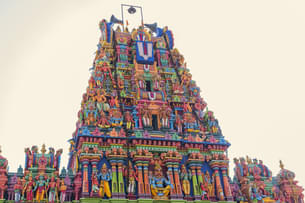 Marvel at the towering Gopuram of Kapaleeshwarar Temple