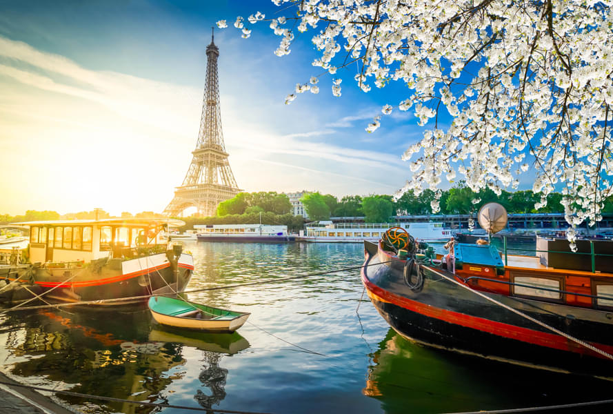 Admire the Eiffel Tower that is a symbol of romance all over the world