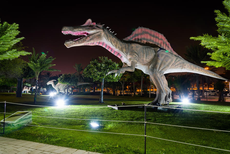dubai garden glow dinosaur park