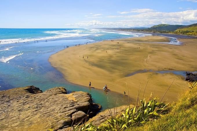 Sunset At Muriwai Beach