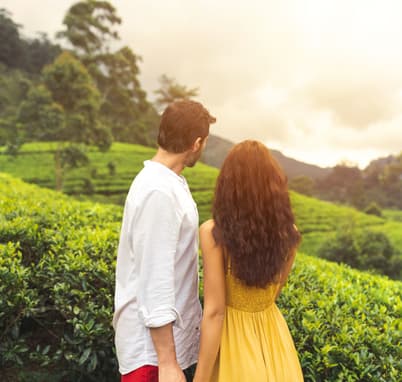 Couples at Tea Estate Trails, Sri Lanka