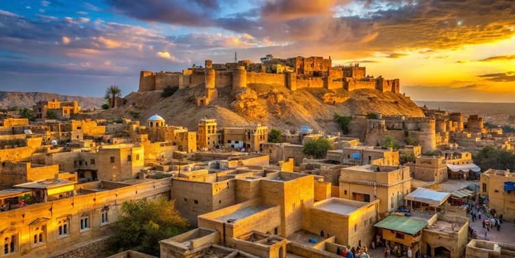 Scenic view of Jaisalmer Fort