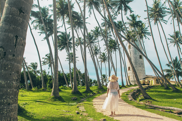 Girl going to the Lighthouse, Galle Fort