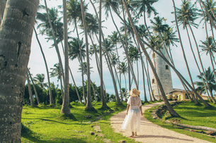 Girl going to the Lighthouse, Galle Fort