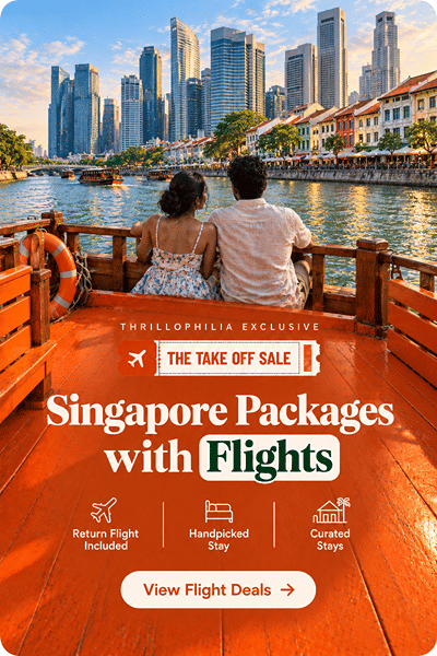 Thrillophilia Exclusive: The Take Off Sale. Singapore packages with flights. View flight deals.