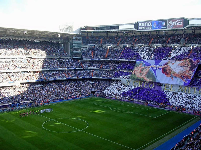 Real Madrid Santiago Bernabeu Stadium Ticket Image