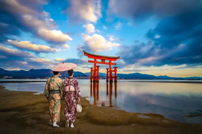 Marvel at the stunning Beauty of the floating Torii Gates
