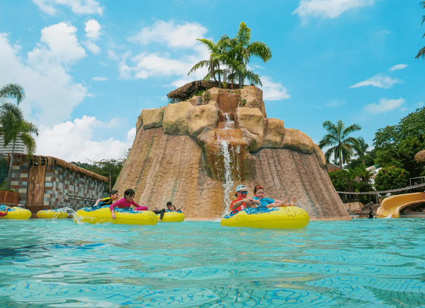 Enjoy at multiple Caribbean-themed attractions of the park