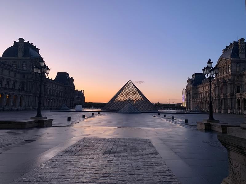 The elegant Louvre Museum