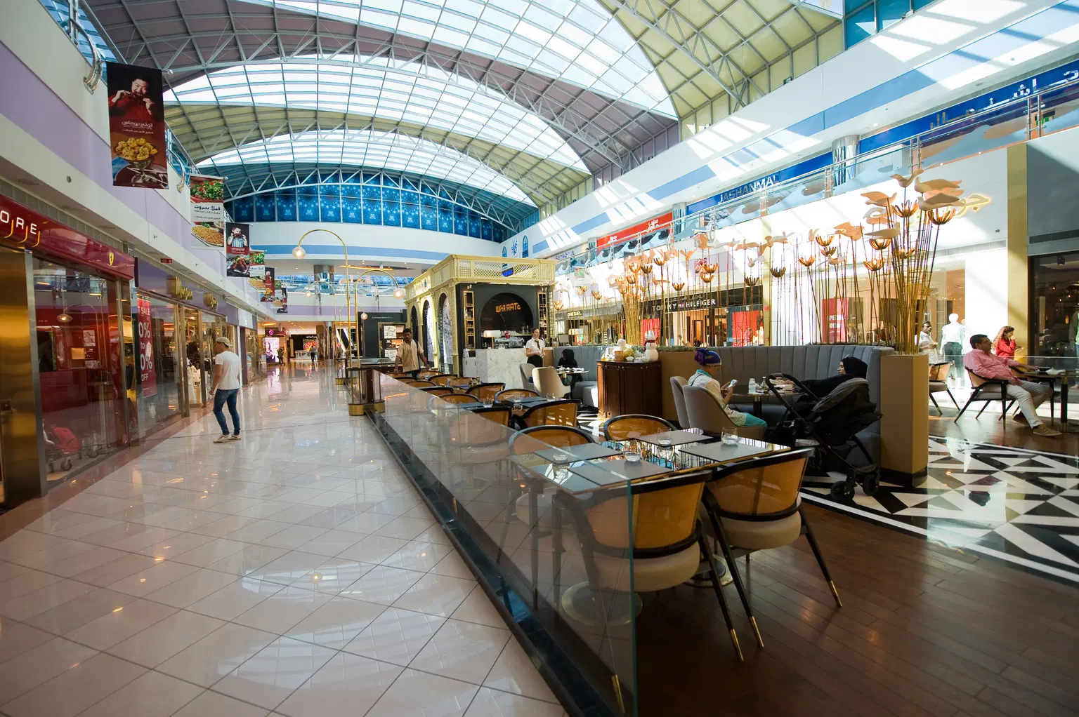 Enjoy a meal at the Mall