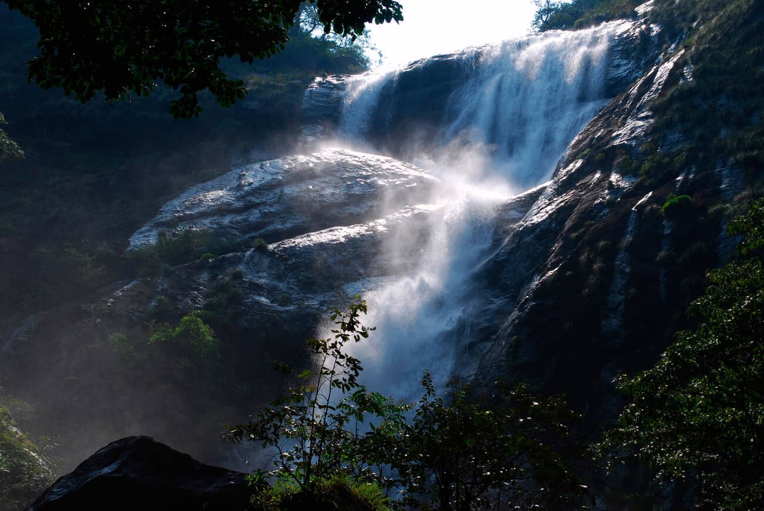Enjoy a picnic near the waterfall