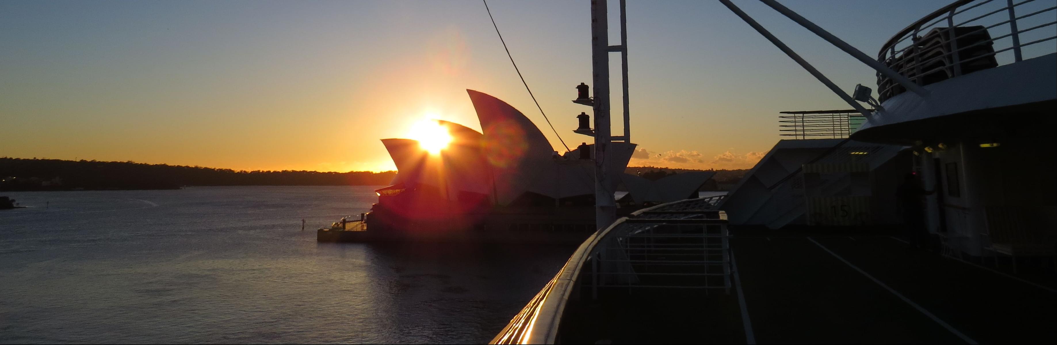 Sunrise Sailing In Sydney Harbour