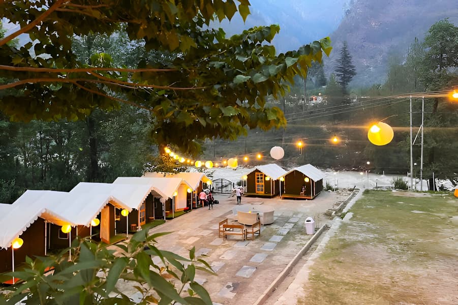 Luxury Riverside Camping in Kasol Image