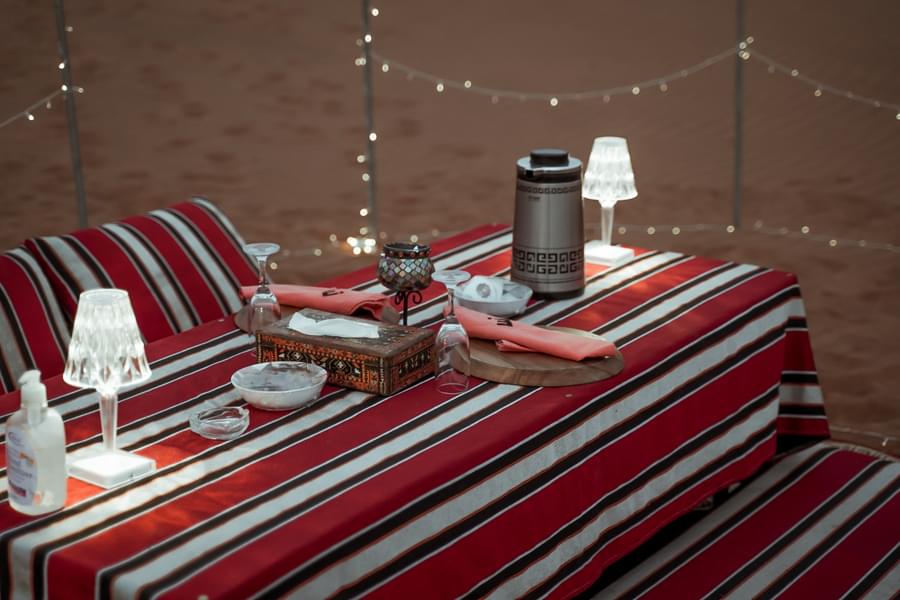 Luxury Candle Light Dinner on Dunes Image