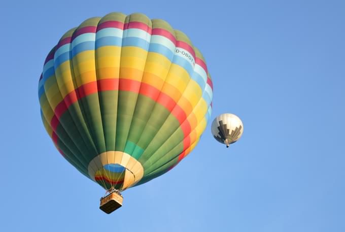 Hot Aril Balloons in Barcelona