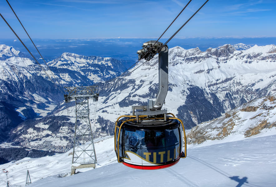  Take a thrilling ice flyer ride to the mountain tops at Lucerne